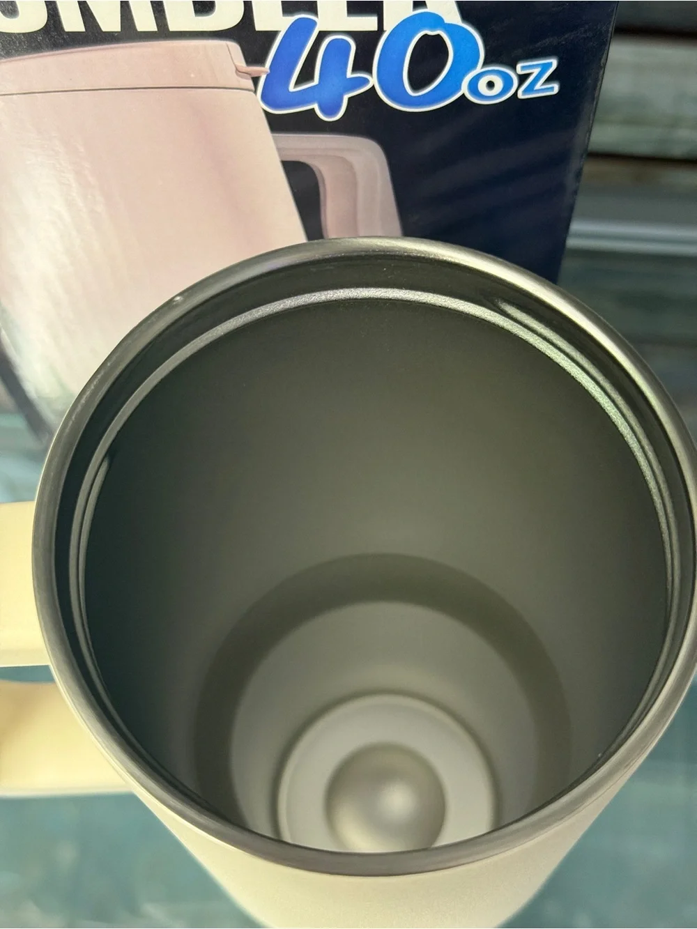 Branova 40oz Cream Insulated Tumbler with Handle